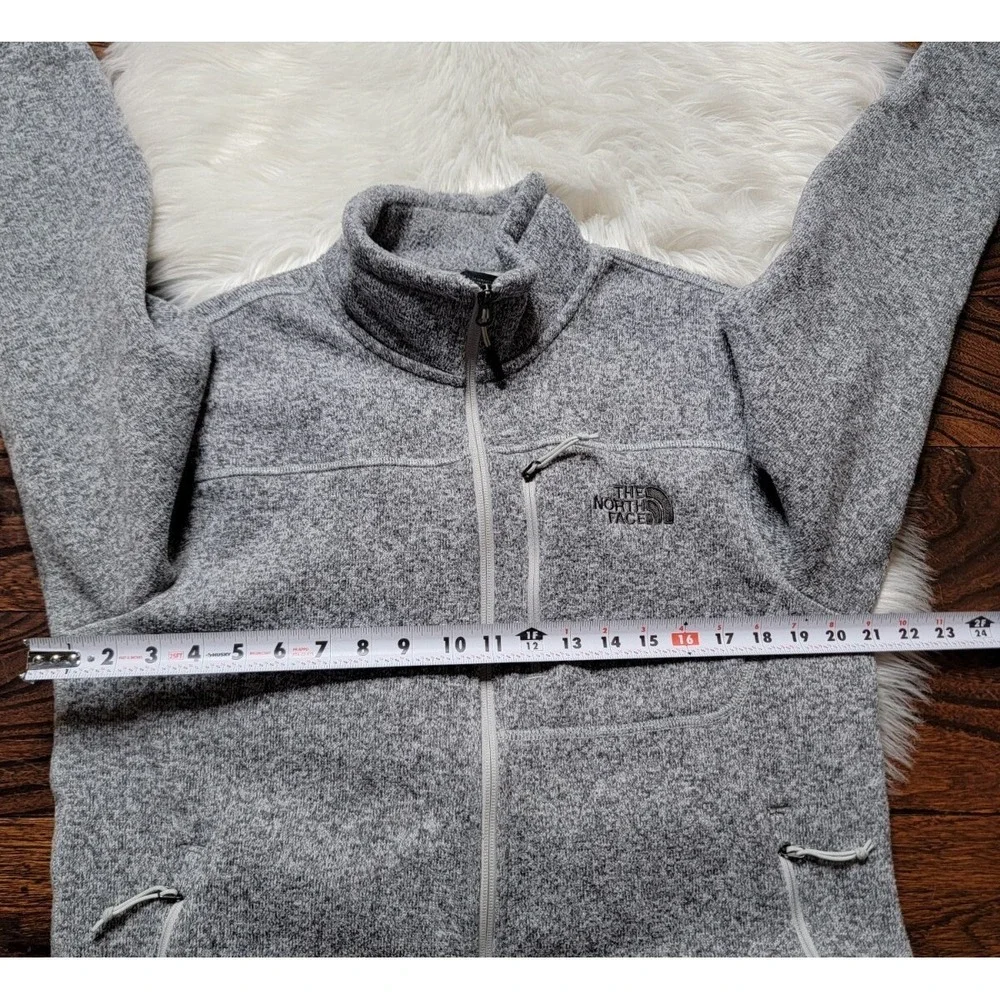 The North Face Men's Size Medium Full Zip Fleece Jacket Gray